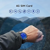 cheap Smartwatch-iMosi I6 Smart Watch 1.43 inch 4G LTE Cellular Smartwatch Phone 4G Pedometer Call Reminder Sleep Tracker Compatible with Null Men GPS Hands-Free Calls Waterproof IP 67 46mm Watch Case
