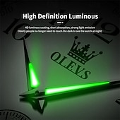 Χαμηλού Κόστους Ρολόγια Quartz-νέος olevs olevs μάρκας μόδας τάσης ρολόι χαλαζία φωτεινό ημερολόγιο απλό μεγάλο ψηφιακό καντράν ανδρικά ρολόγια αδιάβροχα αθλητικά ευέλικτο ανδρικό ρολόι χειρός