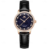 baratos Relógios Quartz-OLEVS Feminino Relógios de Quartzo Moda Relógio Casual Relógio de Pulso IMPERMEÁVEL Decoração Couro Assista