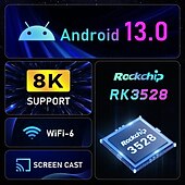رخيصةأون تي في بوكس-Android 11 وما فوق صندوق تليفزيون منفذ المصنع RK3528 Android13.0 8 كيلو 8 كيلو RK3318 2GB 4GB 64GB 32GB 16GB