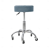 cheap Chair Cover-Water Resistant Plaid Universal Round Stool Cover - Bar Round Swivel Chair Cover - Barstool Seat Cover - Durable and Stretchable - Perfect for Protecting and Refreshing Bar Stools