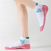 お買い得  メンズソックス-男性用 5ペア マルチパック ソックス ランニングソックス カジュアルソックス ブラック ホワイト カラー カラーブロック スポーツ 日常 バケーション ベーシック 薄手生地 夏 春 ファッション カジュアル