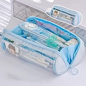 cheap Pencil Cases &amp; Holders-New Transparent Pen Bag Creative Simple Multi-functional Primary and Secondary School Students Stationery Pencil Case Large Capacity Pencil Case