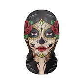 preiswerte Masken-Schädel/Skelett Zuckerschädel Paare 2 Stücke Maske Voller Kopf Erwachsene Herren Damen Gruseliges Kostüm Party Halloween Karneval Einfaches Karnevalskostüm