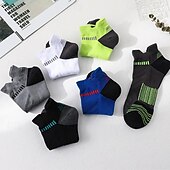 halpa miesten sukat-Miesten 5 Parit Monipakkaus Sukat Juoksusukat Vapaa-ajan sukat Musta Valkoinen Väri Väripalikka Urheilu ja ulkoilu Päivittäin Loma Perus Ohut Kesä Kevät Muoti Vapaa-aika