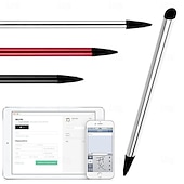 cheap Stylus Pens-Dual Use of Resistive and Capacitive Screens Pen For Sony Ericsson Samsung Xiaomi Huawei Support all tablets Apple iphone Portable Adorable Two Modes Metal