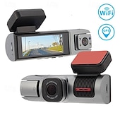 Недорогие Видеорегистраторы для авто-K1 1080p Новый дизайн / HD / с задней камерой Автомобильный видеорегистратор 170° Широкий угол КМОП-структура 3 дюймовый IPS Капюшон с WIFI / GPS / Ночное видение 4 инфракрасных LED