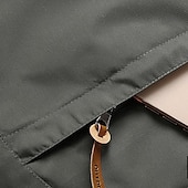 economico Fleece &amp; Giacche 3 in 1-Per uomo Giacca Softshell Giubbino da escursione All&#039;aperto Antivento Resistente all&#039;acqua Felpa con cappuccio Giacca a vento Campeggio / Escursionismo / Speleologia Viaggi Nero Verde militare Cachi