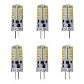 preiswerte LED Doppelsteckerlichter-6 Stück G4 LED-Bi-Pin-Leuchten 480 Lumen 5 W 64 LED-Perlen SMD 3014 12 V