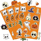 levne Halloween dekorace-24ks halloween party dekorace mimozemské samolepky personalizované dekorace kytarový notebook zavazadla diy