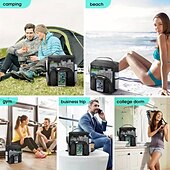 economico Organizzazione spazi-organizer da doccia impermeabile da appendere con 7 supporti flessibili. borsa da toilette in rete ad asciugatura rapida con tasca touch-friendly per smartphone borsa da doccia con montaggio a parete
