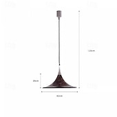 economico Luci a sospensione-lampada a sospensione a led 42cm bianco caldo 3/5/6 luci metallo alluminio acrilico stile nordico sala da pranzo luci della cucina 110-240v
