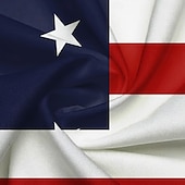 preiswerte Flaggenmuster-Herren Amerikanische Flagge Westernhemd Knopfhemd Cowboy-Shirt Langarm westlicher Stil Täglich Umlegekragen Hemden mit Kragen 3D-Druck Vordertasche Schwarz Weiß Rote Blau
