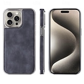 זול נרתיקים לאייפון-טלפון מגן עבור אייפון 16 iPhone 15 Pro Max iPhone 14 Pro Max אייפון 13 פרו מקס כיסוי אחורי תמיכה בטעינה אלחוטית עמיד בזעזועים TPU צפוי עור PU