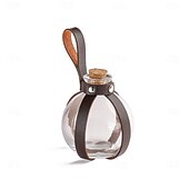 cheap Accessories and More-Dark Magic Potion Bottle - Wizard Potions Glass Holder with Cork Stopper and Faux Leather Harness with Holster Loop