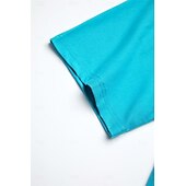 levne jednoduché tričko-dámské oblečení basic oversized trička s kulatým výstřihem jednobarevná nová barva rukáv s volným ramenem kulatý výstřih top s krátkým rukávem