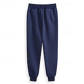 economico Pantaloni della tuta-Per uomo Pantaloni in pile Pantaloni della tuta Jogging Pareggiatore Pantaloni invernali Tasche A cordoncino Vita elastica Tinta unica Caldo Lunghezza intera Giornaliero Informale Più velluto Morbido