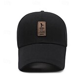 preiswerte Baseballkappe für Herren-Herren Cap Basecap Sonnenhut Kappe Schwarz Rote Polyester Modisch Brautkleider schlicht Strasse Täglich Buchstabe Einstellbar Sonnenschutz Atmungsaktiv