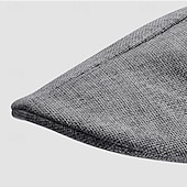 billiga Huvudbonader för herrar-Herr Platt mössa Basker Ascot hatt Newsboy hatt Svart Vit linne Mode Ledigt Brittisk Gata Dagligen Slät Justerbara Andningsfunktion