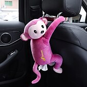 cheap Car Pendants &amp; Ornaments-Monkey Butt Tissue Holder Car Tissue Box Anime Cartoon Paper Napkin Tissue Box Animal Tissue Napkin Paper Box Paper Towels Storage Holder for Car