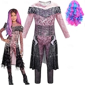 levne Dívčí kostýmy-Potomci Audrey Úbory Cosplay Paruky Maškarní Filmové kostýmy for Dámské Dívčí Dospělí Děti Karneval Plesová maškaráda Večírek