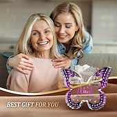 economico Forniture per eventi e feste-piatto decorativo in acrilico a forma di farfalla - regalo perfetto per nonna, zie, sorelle e mamma - ideale per compleanni, Natale, festa della mamma e Ringraziamento
