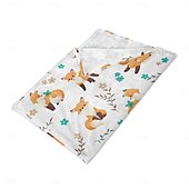 cheap Blankets &amp; Throws-Autumn Animal Flannel Blanket - Soft and Cozy Fabric - Warm and Comfortable Design - Perfect for Fall Home Decor and Snuggling - Ideal for Sofa or Bed