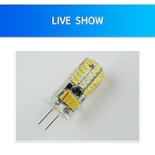 olcso Kéttűs LED-es izzók-6db g4 led bi-pin lámpák 400 lumen 4w 48 led gyöngyök smd 3014 meleg fehér fehér 12 v