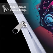cheap Duvet Cover Sets-Cyberpunk Style Sci-Fi Animal Duvet Cover Set Includes Duvet Cover and Pillowcases Futuristic and Vibrant Design Soft and Durable Fabric Perfect for Adding an Edgy Touch to Your Bedroom Decor