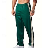 cheap Sweatpants-Men&#039;s Sweatpants Trousers Straight Leg Sweatpants Patchwork Pocket Elastic Waist Color Block Comfort Sports Outdoor Daily Fashion Casual Black Wine Micro-elastic