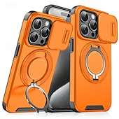 cheap iPhone Cases-Phone Case For iPhone 16 Pro Max Plus iPhone 15 14 Pro Max Plus iPhone 13 12 11 Pro Max Back Cover Ring Holder Shockproof PC