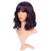 economico Parrucche da festa-parrucca bob a onda sciolta ondulata con parrucche per capelli ricci con botto d&#039;aria parrucche sintetiche per feste cosplay per donne