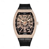 preiswerte Quarz-Uhren-Herren Quarz Uhr Kreative Outdoor Modische Armbanduhr Kalender wasserdichte Dekoration Lederuhr