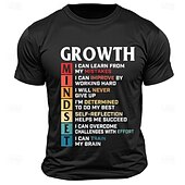 abordables T-shirt graphique pour hommes-Homme Lettre Drôle T-shirt 100% Coton Manche Courte Graphique Chemise Noir Gris foncé Vert Véronèse T-shirt confortable Rue Sport en Plein Air Vêtements de créateurs de mode