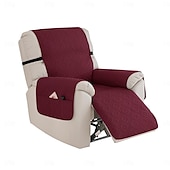 cheap Recliner Cover-100% Waterproof Reclining Couch Covers, Non Slip Covers for Recliner Chair with Pocket, Washable Reclining Chair Quilted Furniture Protector for Kids, Pets