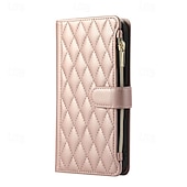 economico Cover per iPhone-telefono Custodia Per Samsung Galaxy iPhone16 iPhone 15 Pro Max Plus iPhone 14 13 12 11 Pro Max Plus Mini Porta carte di credito Con supporto A calamita Cerniera Retrò TPU pelle sintetica