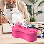 economico Forniture per ufficio-Detergente per pennelli set di pennelli sciacquatrice con scarico e portaspazzola set di pennelli per la circolazione dell&#039;acqua detergente per sciacquatrice tazza forniture per pittura a base d&#039;acqua