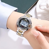 economico Orologi digitali-SKMEI Da donna Orologio digitale Di tendenza Orologio casual Orologio da polso Luminoso Allarme sveglia Calendario Data Acciaio inossidabile Guarda