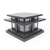 baratos luzes de parede ao ar livre-luz de parede externa led branco quente 35/42 cm 1 luz estilo chinês luzes de coluna à prova d&#039;água luzes de poste de pátio e27 lâmpada de poste de acrílico transparente 110-240v