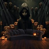tanie Dekoracja Halloween-dekoracje halloween dziewczyna duch wiszący gobelin sztuka ścienna duży gobelin dekoracja ścienna tło zdjęcia koc zasłona dom sypialnia salon