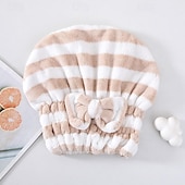 levne Koupelnové pomůcky-super savý zábal ručníkem na mokré vlasy - rychleschnoucí, proti krepatění, měkký korálový samet, snižuje poškození fénem, vhodný pro všechny typy vlasů, víceúčelové použití