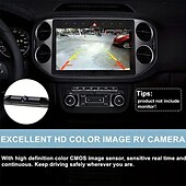 お買い得  車用バックカメラ-米国ナンバープレート 金属フレーム リアビュー バックアップカメラ CMOS HD LED ナイトビジョン