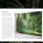 cheap Forest Tapestry-Nature Tropical Forest Hanging Tapestry Wall Art Large Tapestry Mural Decor Photograph Backdrop Blanket Curtain Home Bedroom Living Room Decoration