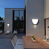 economico applique da esterno-Lampadari Da Parete Per Esterni A Led Bianco Caldo/Bianco Moderni Lampadari A Parete Lampadari Da Parete Per Esterni Moderni Lampadari Per Esterni Impermeabile Antiruggine Per Portico Giardino