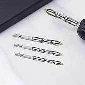 economico Strumenti manuali-set di punte elicoidali eccentriche ad alta resistenza - acciaio ad alta velocità per legno, plastica e metallo - strumento di filettatura versatile e durevole - dimensioni disponibili 6 mm, 8 mm, 10