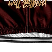 رخيصةأون قمصان رجالية-رجالي جورسيه الدراجة مطبوعة بأحرف وأرقام كم قصير الدراجة تي شيرت جورسيه مع 3 جيوب خلفية دراجة جبلية سريع جاف تصميم تشريحي تفتيل متنفس رياضات بورجوندي ملابس