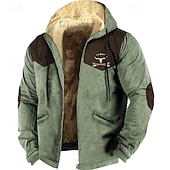 cheap Men&#039;s 3D Hoodies-Men&#039;s Color Block Cow Hoodie Hoodies Sweatshirt Zip Hoodie Long Sleeve Hooded Sweatshirt Hooded Daily 3D Print Holiday Vacation Going out Blue Brown Fleece Winter Designer