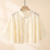 abordables Chales-Estolas de Señora Elegante Lujo Sin Mangas Poliéster Velos de Boda Con Encaje Para Boda Verano