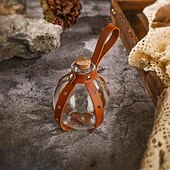cheap Accessories and More-Dark Magic Potion Bottle - Wizard Potions Glass Holder with Cork Stopper and Faux Leather Harness with Holster Loop