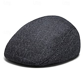 levne Pánské klobouky-Pánské PLacatá čepice Klobouk Ascot Novinářský klobouk Hnědá Šedá Polyester Módní Na běžné nošení Bristké ulice Denní Pléd Nastavitelná Prodyšné